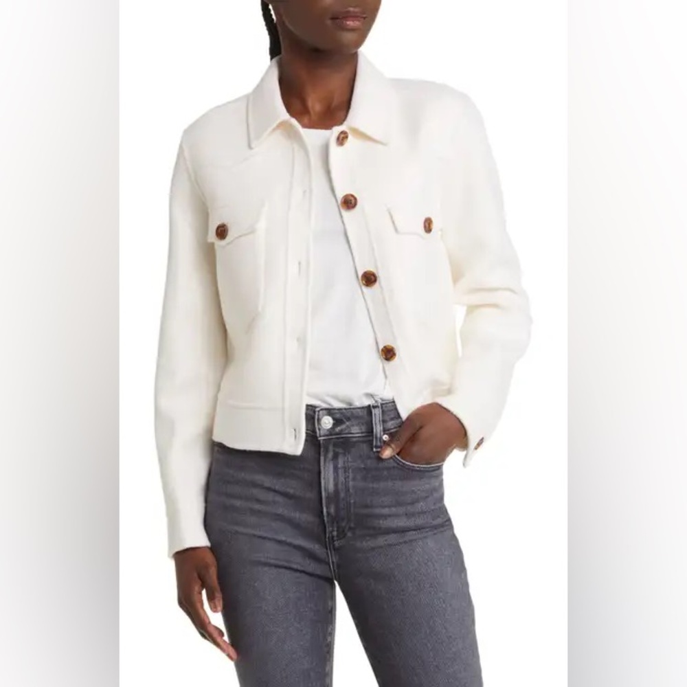 Rails Easton wool blend crop jacket